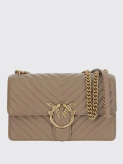 Borsa Love One Classic Medium Pinko in nappa matelassé chevron