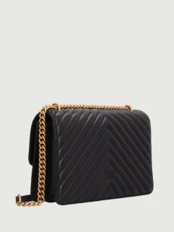 Borsa Love One Classic Medium Pinko in nappa matelassé chevron