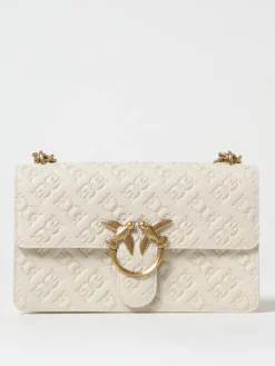 Borsa Love One Classic Pinko in pelle con monogram goffrato