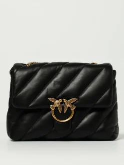 Borsa Love Puff Big Pinko in nappa trapuntata