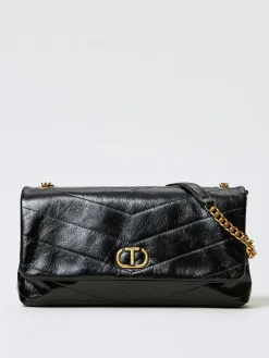 Borsa Madison Twinset in pelle trapuntata chevron