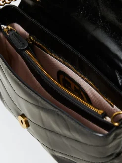 Borsa Madison Twinset in pelle trapuntata chevron