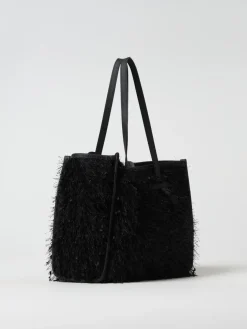 Borsa Marcella Gianni Chiarini Club Marcella in pelle e tessuto sfrangiato