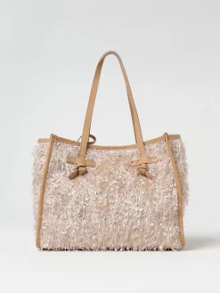 Borsa Marcella Gianni Chiarini Club Marcella in pelle e tessuto sfrangiato