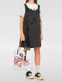 Borsa Marni in poliestere stampato