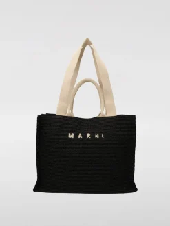 Borsa Marni in rafia intrecciata