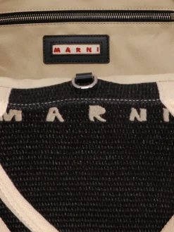 Borsa Marni in rafia intrecciata