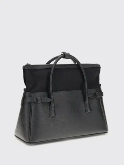 Borsa Medium 5AC Maison Margiela in pelle a grana e canvas