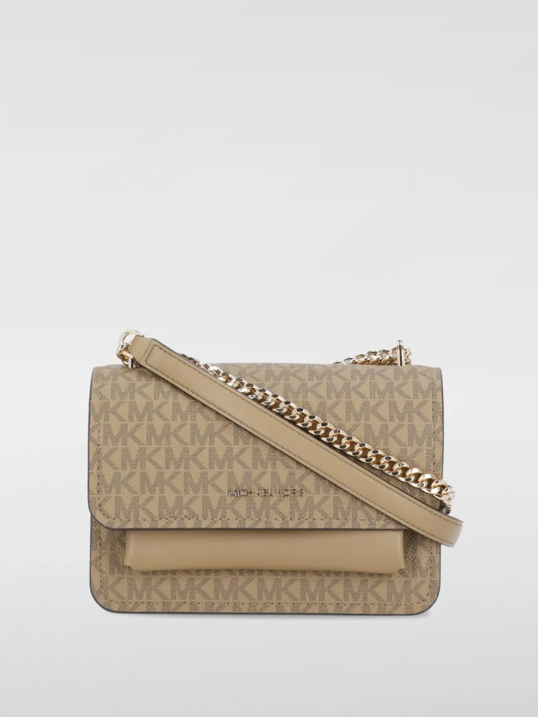 Borsa Michael Kors in cotone spalmato con monogram MK all over