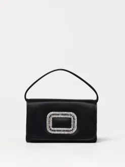 Borsa Micro Pilgrim in raso Roger Vivier