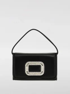Borsa Micro Pilgrim Roger Vivier in nappa con fibbia gioiello