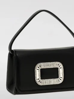 Borsa Micro Pilgrim Roger Vivier in nappa con fibbia gioiello