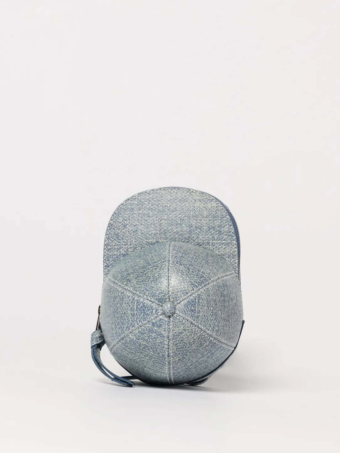 Borsa Midi Cap JW Anderson in pelle stampa denim