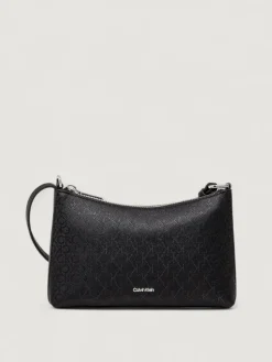 Borsa mini a spalla Calvin Klein in pelle sintetica logata