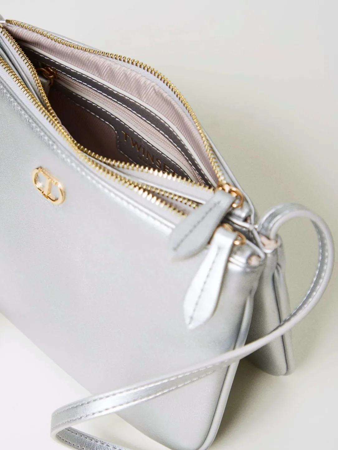 Borsa mini a tracolla Twinset in pelle sintetica