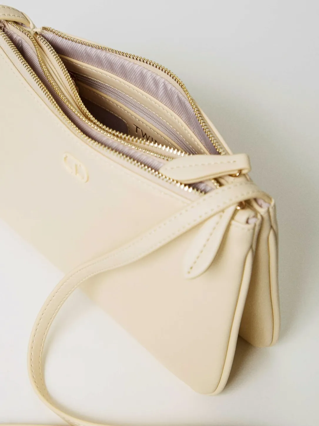 Borsa mini a tracolla Twinset in pelle sintetica