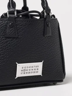 Borsa Mini 5AC Maison Margiela in pelle a grana e canvas