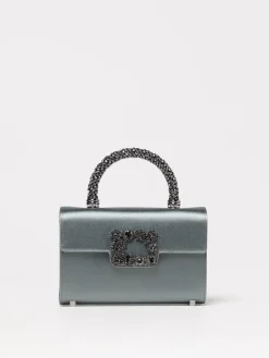 Borsa Mini Jewel Efflorescence Roger Vivier in raso