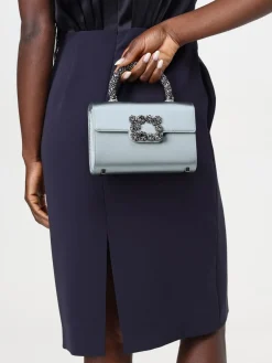 Borsa Mini Jewel Efflorescence Roger Vivier in raso