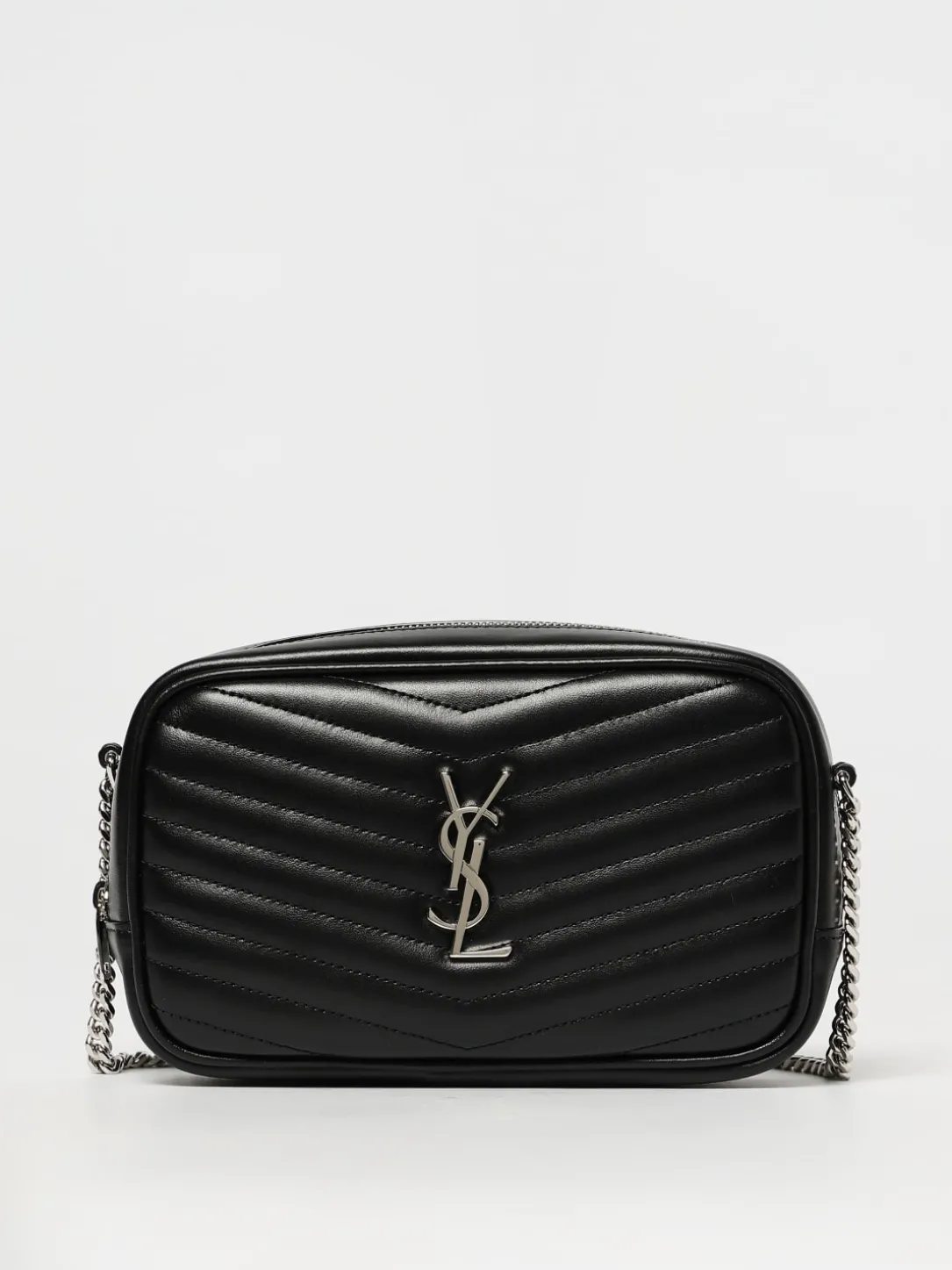 Borsa Mini Lou Saint Laurent in nappa trapuntata chevron