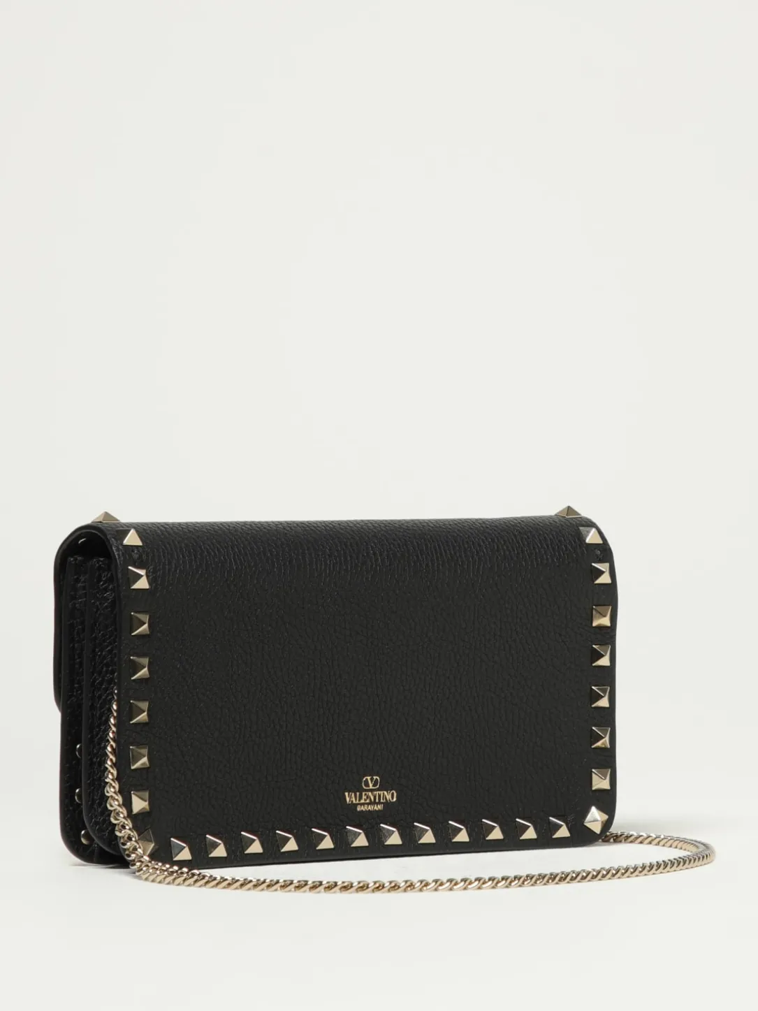 Borsa Mini Rockstud Valentino Garavani in pelle a grana