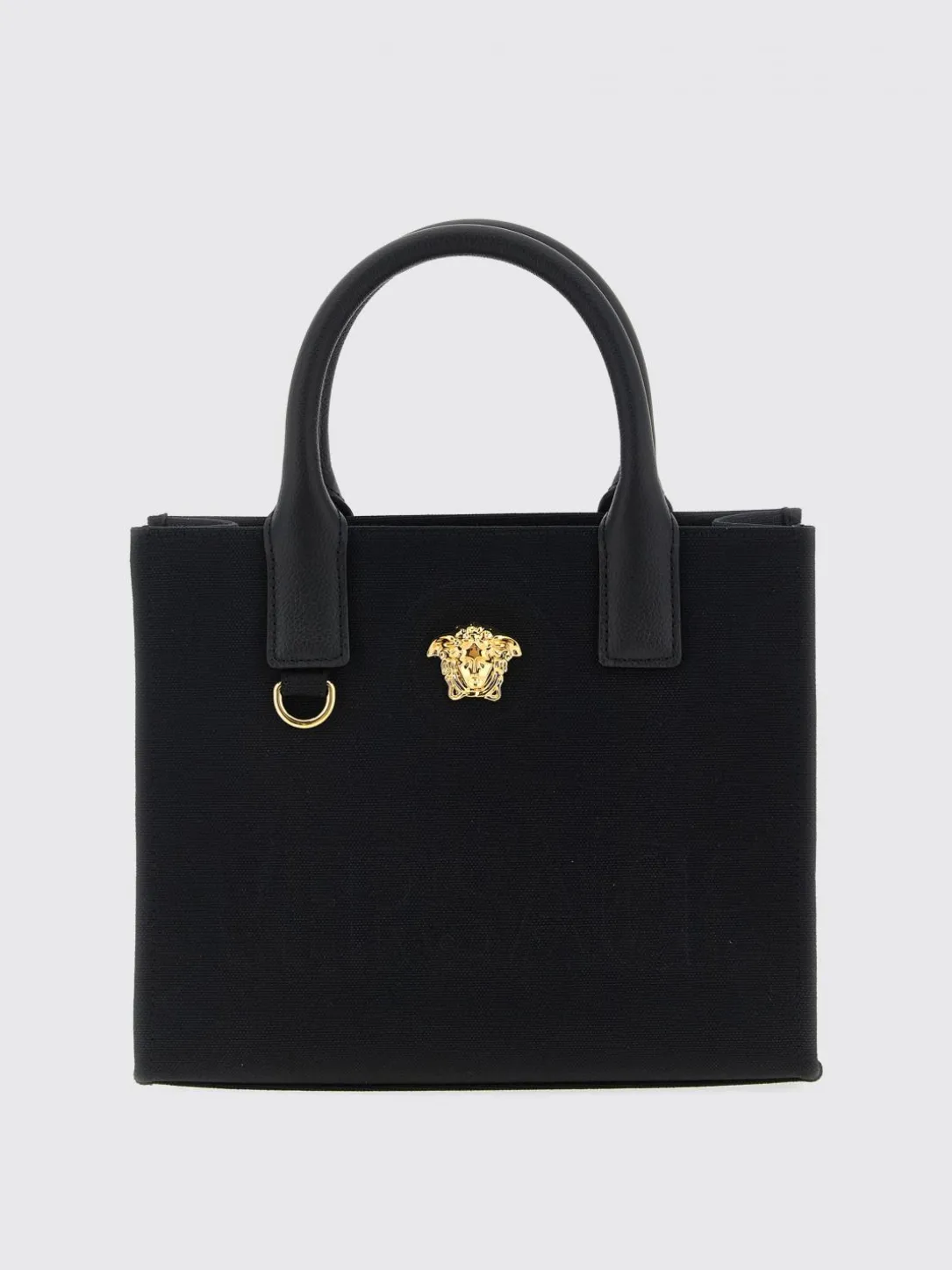 Borsa Mini Shopper La Medusa Versace in canvas e pelle