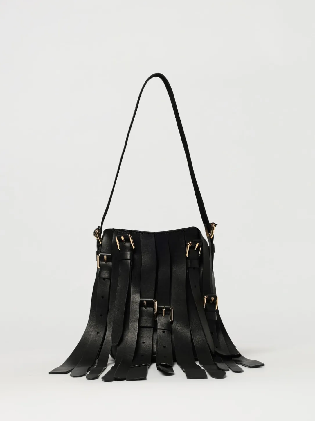 Borsa Moschino Couture in pelle con frange