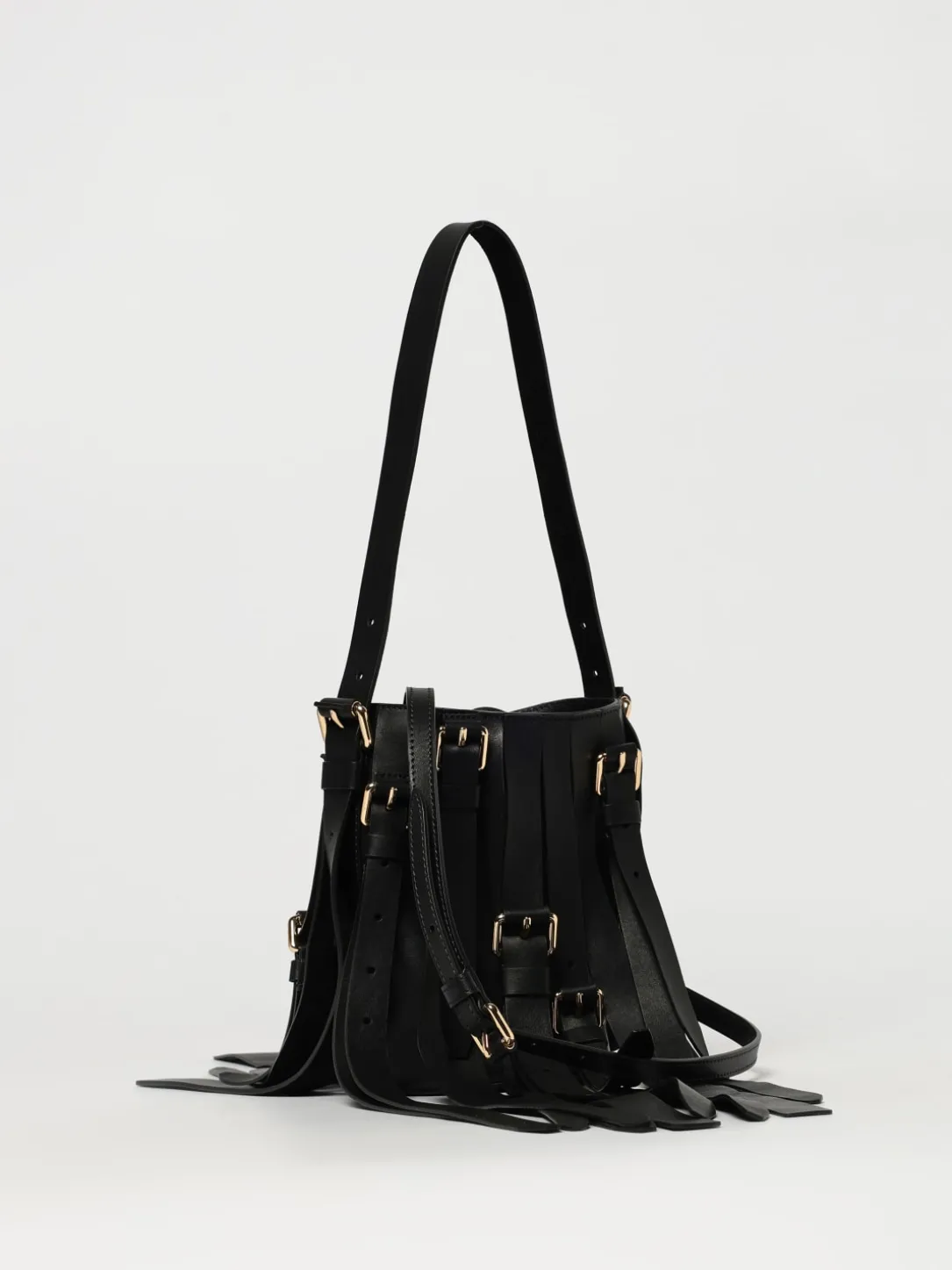 Borsa Moschino Couture in pelle con frange