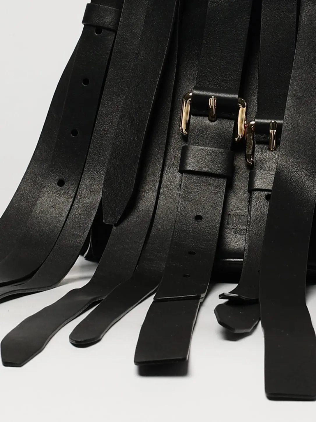 Borsa Moschino Couture in pelle con frange