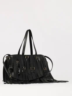 Borsa Multibelts Moschino Couture in pelle con frange e fibbie