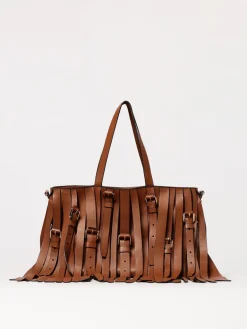 Borsa Multibelts Moschino Couture in pelle con frange e fibbie