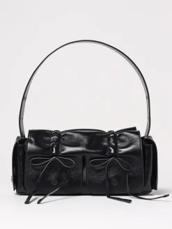 Borsa Multipocket Acne Studios in pelle arricciata con fiocchi