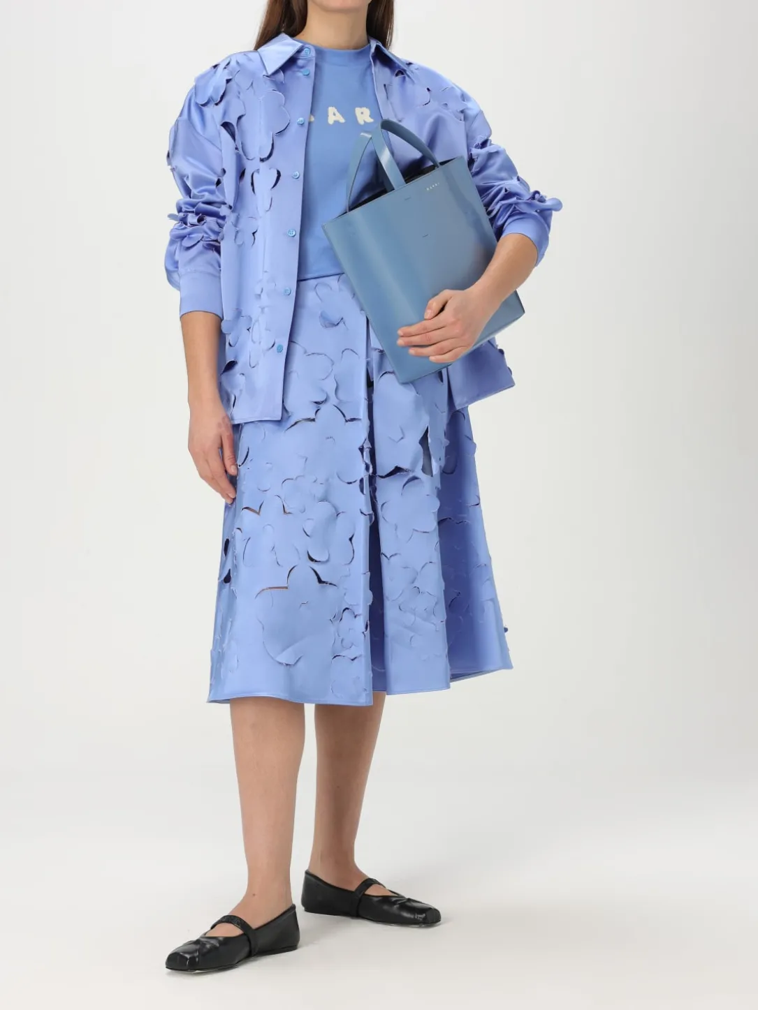 Borsa Museo Marni in pelle spazzolata