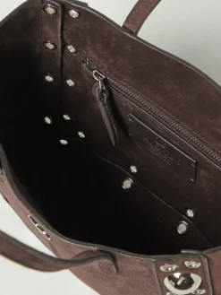 Borsa Nellcôte Valentino Garavani in camoscio con borchie applicate