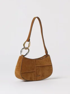Borsa Ollie Staud in pelle scamosciata