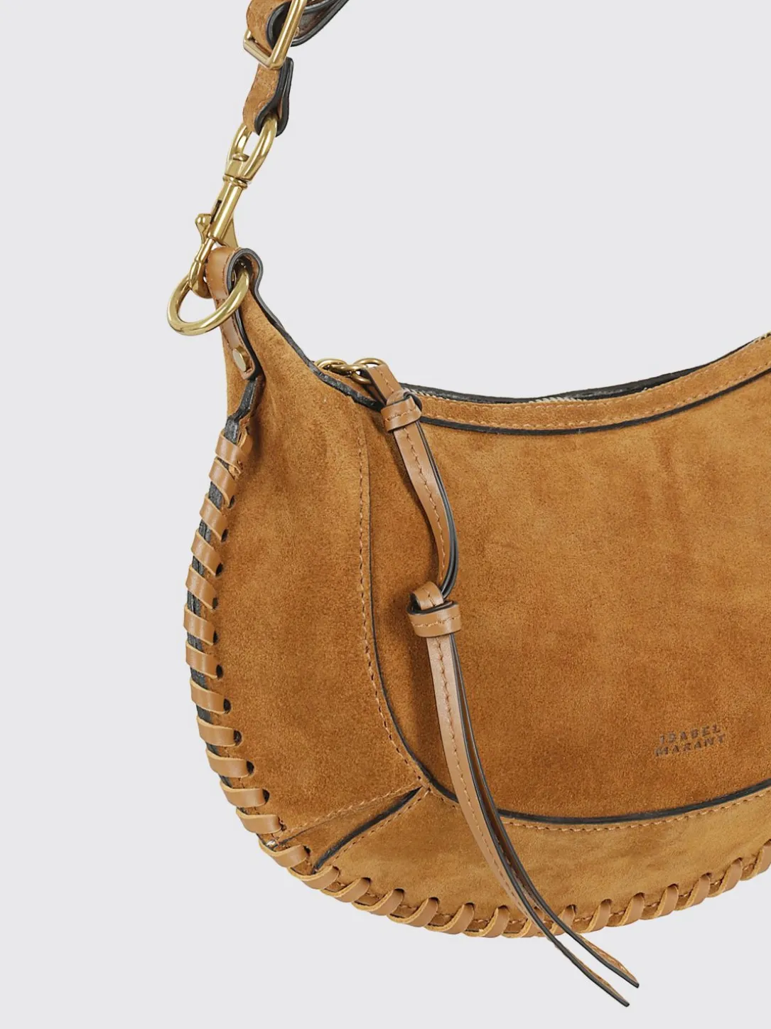 Borsa Oskan Moon Isabel Marant in camoscio