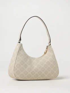 Borsa Oval T Twinset in canvas con monogram all over