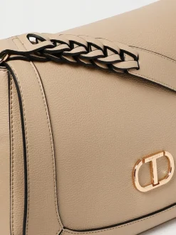 Borsa Oval T Twinset in pelle sintetica a grana