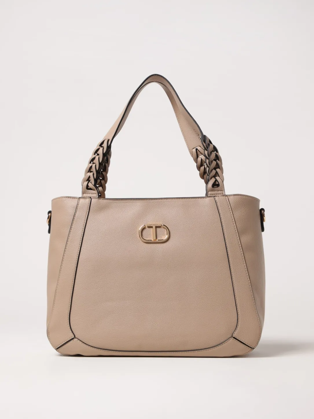 Borsa Oval T Twinset in pelle sintetica a grana