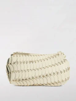 Borsa Paco Rabanne in pelle con anelli metallici