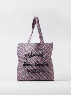 Borsa Philosophy Di Lorenzo Serafini in tessuto stampato