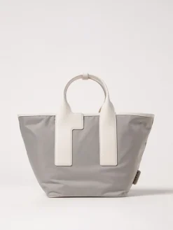 Borsa Piuma Furla in nylon e pelle a grana