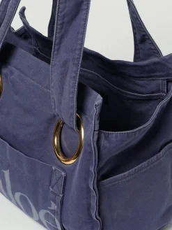 Borsa Plage Chloé in canvas di cotone washed
