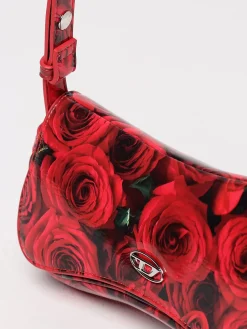 Borsa Play Diesel in vernice con stampa floreale