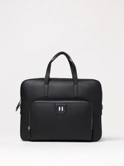 Borsa porta pc Karl Lagerfeld in pelle a grana