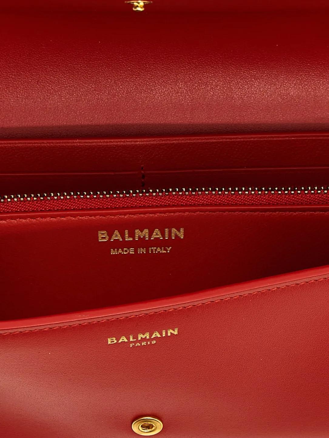 Borsa portafoglio B-Buzz in pelle liscia Balmain