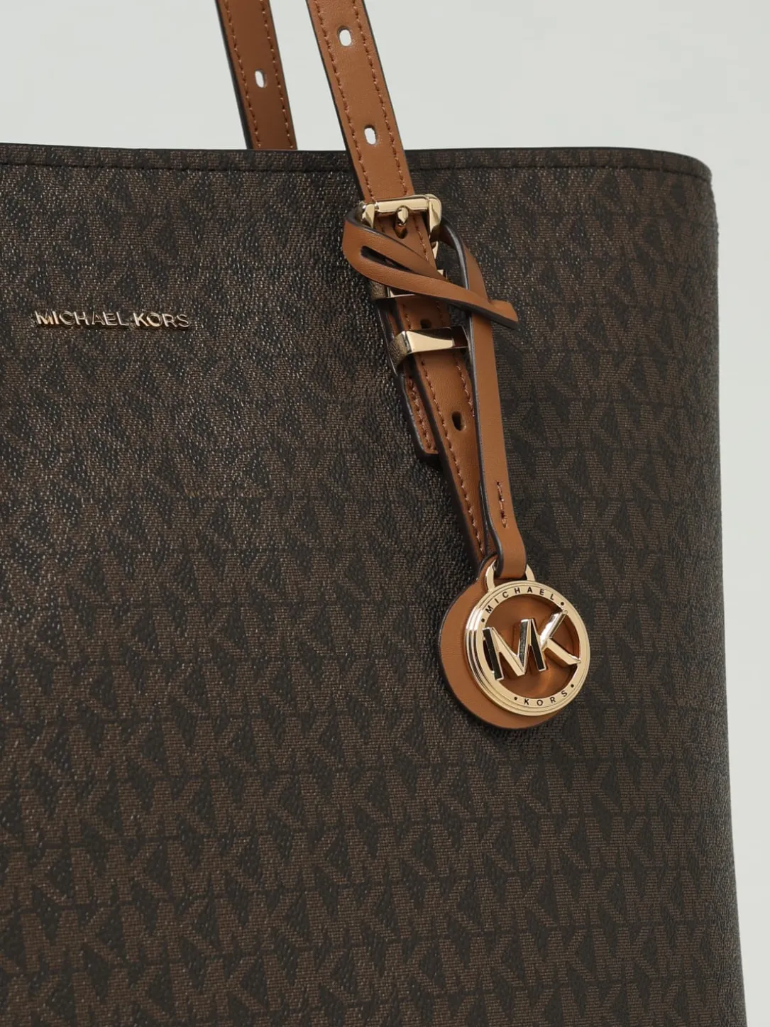 Borsa Quinn Large Michael Kors in cotone spalmato