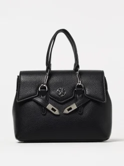 Borsa Quiny Secret Pon-Pon in pelle sintetica