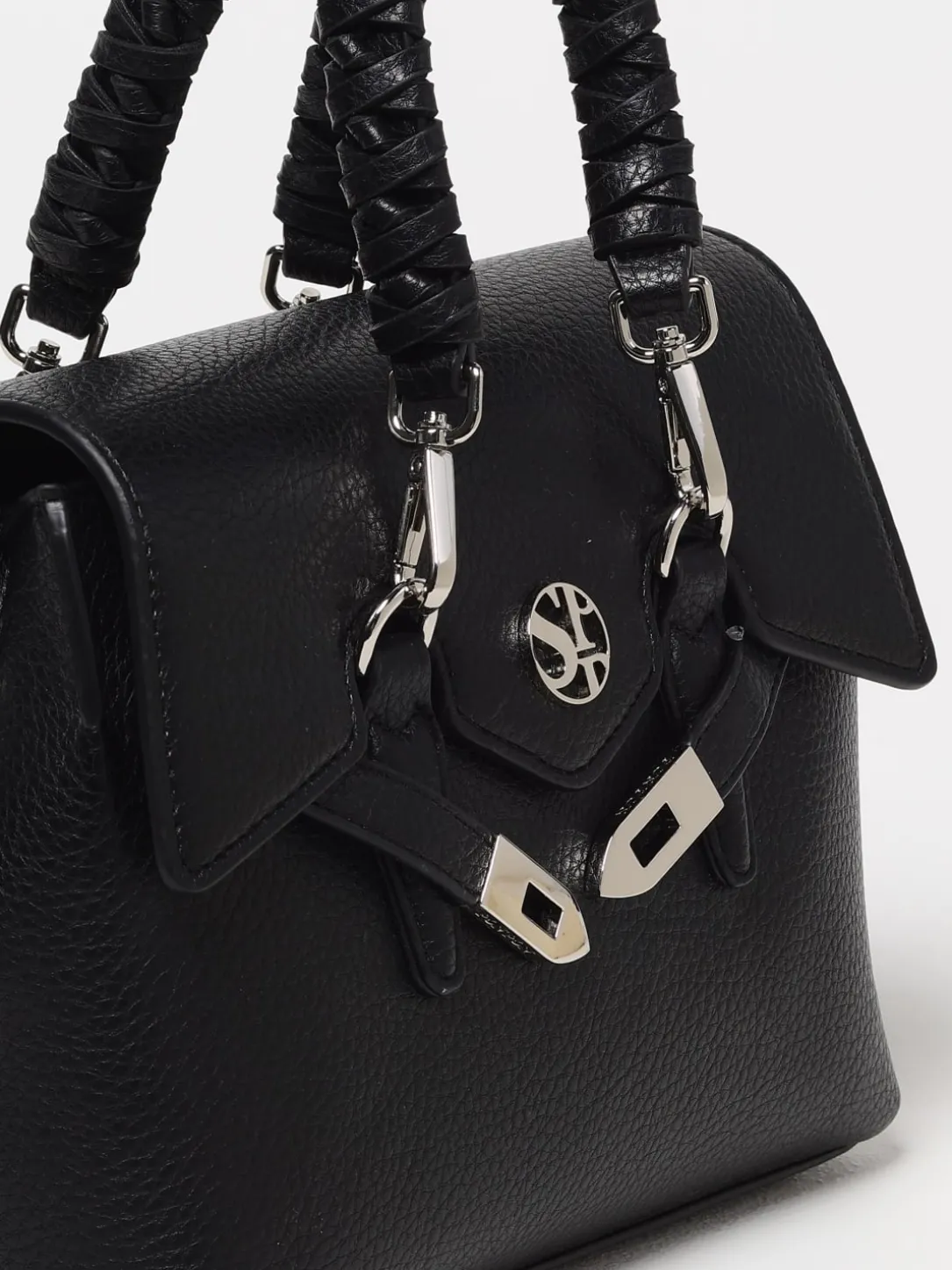 Borsa Quiny Secret Pon-Pon in pelle sintetica