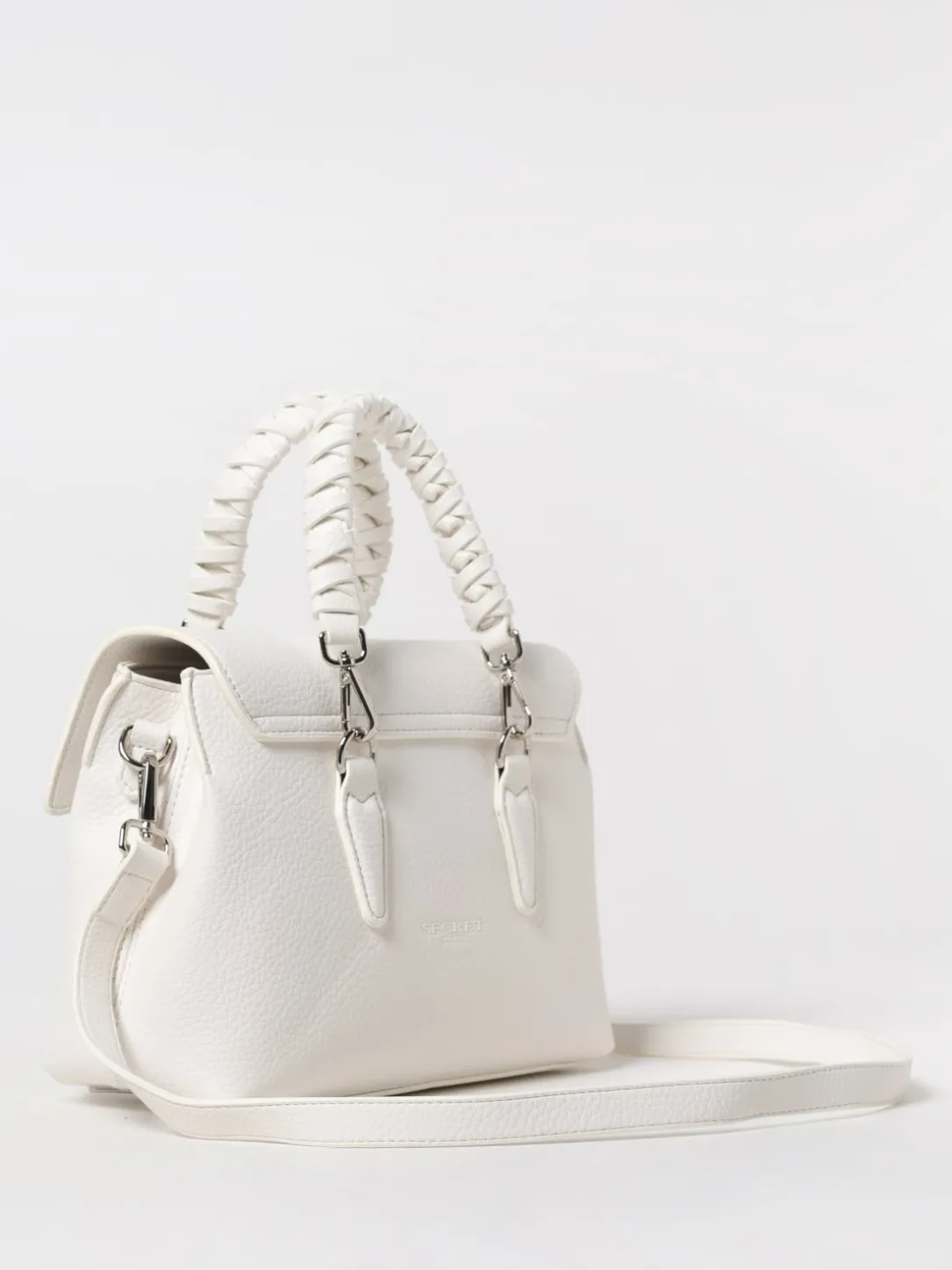 Borsa Quiny Secret Pon-Pon in pelle sintetica